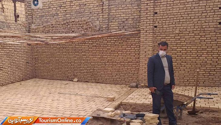 شروع عملیات بازسازی آب انبار تاریخی پنجیره در شهر زواره