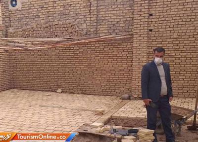 شروع عملیات بازسازی آب انبار تاریخی پنجیره در شهر زواره