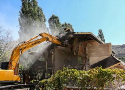 تخریب 43 ویلای میلیاردی در خوشنام ملارد تهران