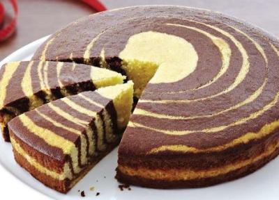 طرز تهیه کیک زبرا؛ کیک دو رنگ خوشمزه خانگی